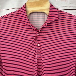 Turtleson‎ Golf Polo Shirt Mens Large Striped Performance Casual Athletic